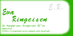 eva ringeisen business card